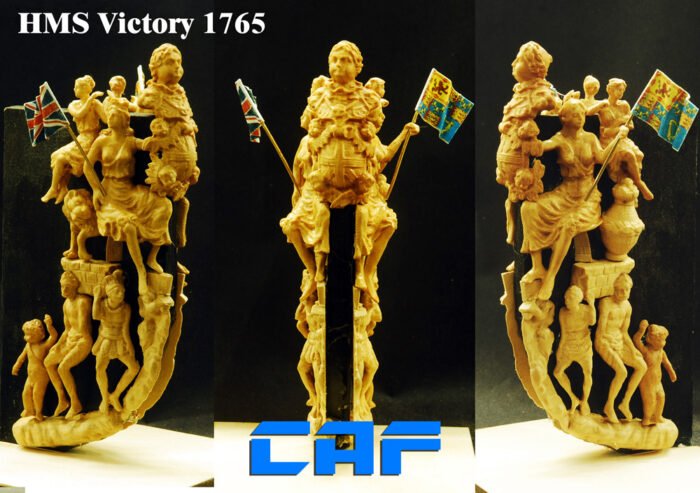 HMS Victory 1765 boxwood figurehead DIY wood model ship figurehead - Image 1
