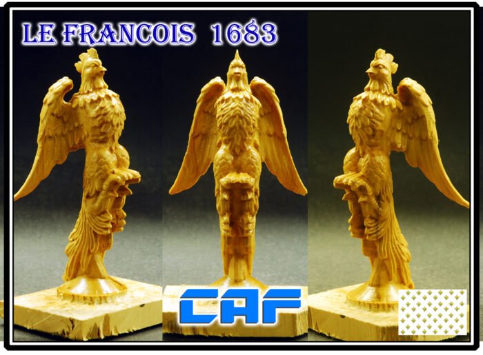 Le Francois boxwood Figurehead For wood model ship kit 1 pec packet - Image 1